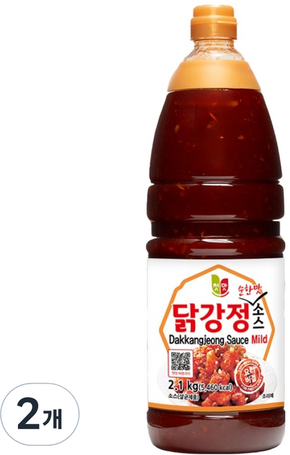 첫맛 닭강정 순한맛 소스, 2.1kg, 2개