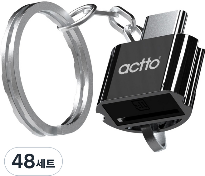 엑토 C타입 OTG 미니 TF 카드리더기 2TB, CRD-45, 혼합색상, 4개