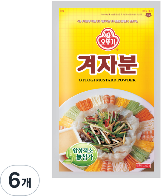 오뚜기 겨자분, 300g, 6개