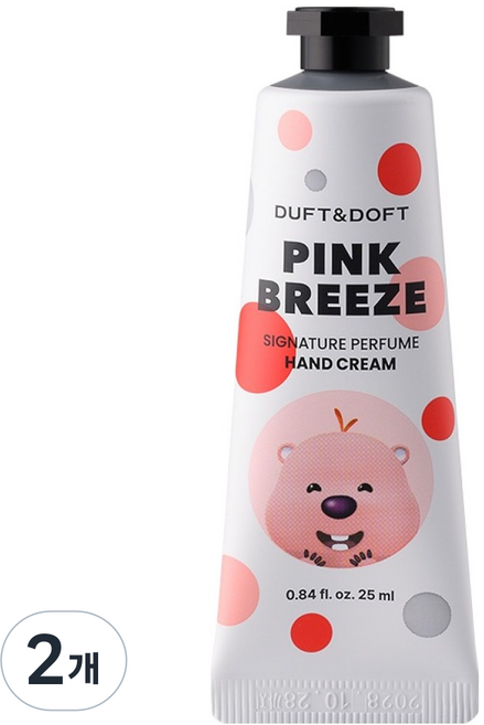 더프트앤도프트 잔망루피 시그니처 퍼퓸 핸드크림 핑크브리즈, 2개, 25ml