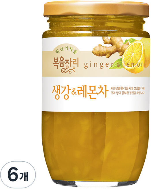 복음자리 생강 & 레몬차, 500g, 1개입, 6개