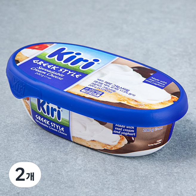 끼리 그릭스타일 크림치즈, 200g, 1개입, 2개