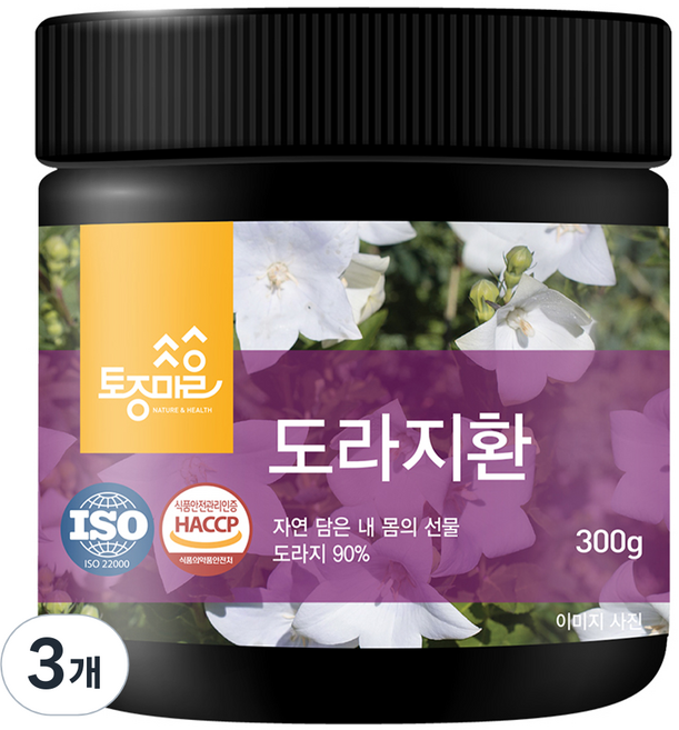 토종마을 HACCP 인증 도라지환, 3개, 300g