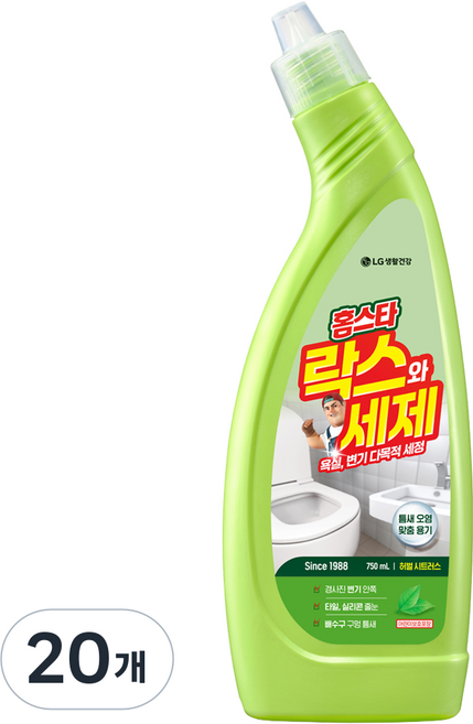 홈스타 락스와 세제 허벌시트러스, 750ml, 20개