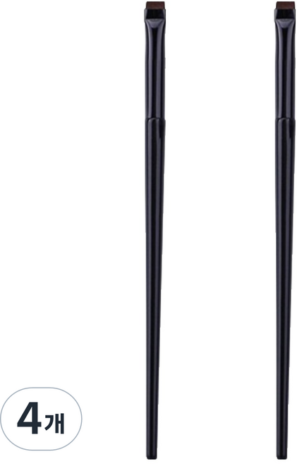 딥톡 아이라이너 브러쉬 DT0906, 4개, 플랫 블랙