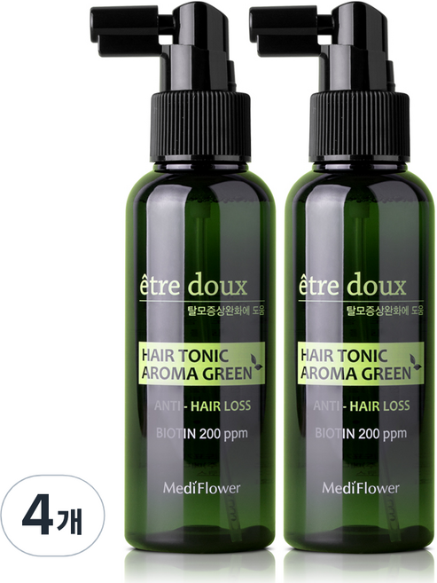 메디플라워 에트투스 아로마 그린 헤어토닉, 100ml, 4개