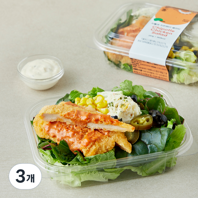 프레밀 치폴레 치킨텐더 샐러드, 280g, 3개