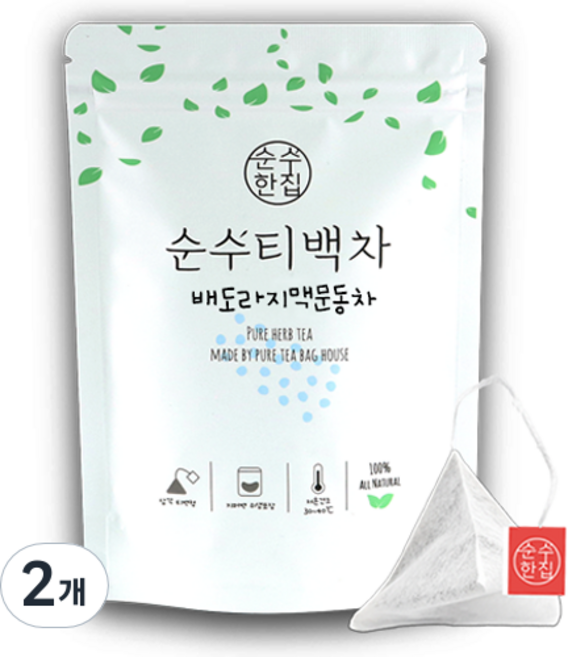 순수한집 배도라지맥문동차 티백, 1g, 10개입, 2개