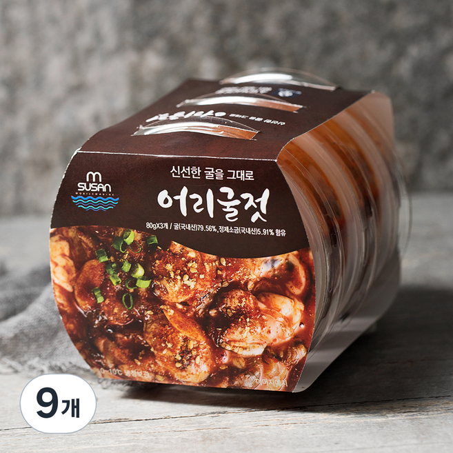 SUSAN 어리굴젓, 80g, 9개