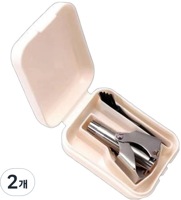 아늑공간 수동 콧털 정리기 커터, 2개