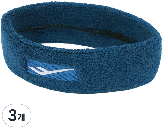 프로스펙스 테리 헤어 밴드, 네이비, 3개