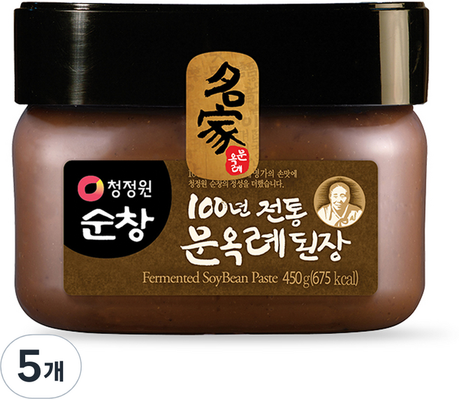 청정원순창 문옥례 된장, 450g, 5개