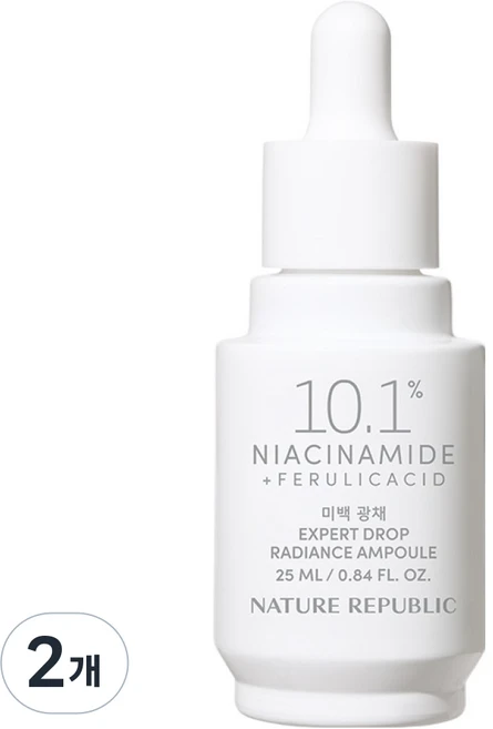 네이처리퍼블릭 미백광채 엑스퍼트 드롭 래디언스 앰플, 25ml, 2개 - 쿠팡