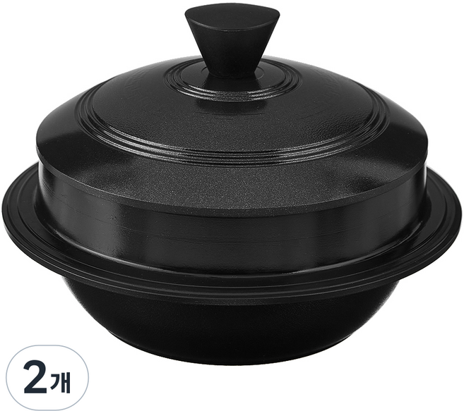 코멧 인덕션 가마솥, 블랙, 2개, 20cm
