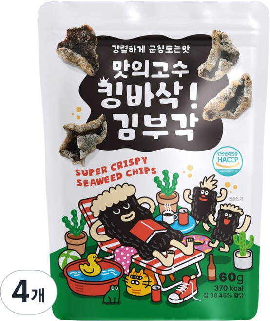 맛의고수 킹바삭 김부각, 60g, 4개