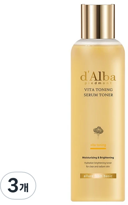 달바 비타 토닝 세럼 토너, 180ml, 3개 - 쿠팡