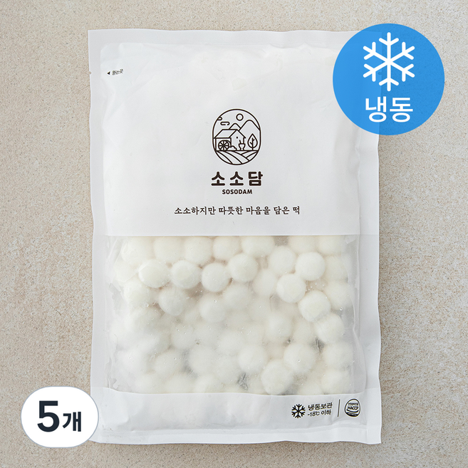 소소담 우리쌀 조랭이떡 (냉동), 500g, 5개, 1개입