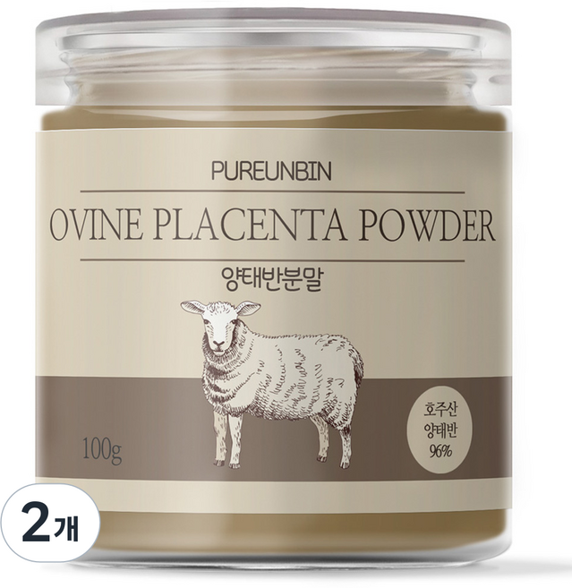PUREUNBIN 澳洲胎盤粉, 2個, 100g