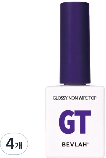 비블라 광광탑 논와이프 탑 젤, 투명, 10ml, 4개