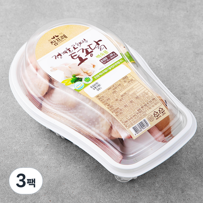 참프레 정겨운 고향집 토종닭 백숙용 + 부재료 40g (냉장), 1.09kg, 3개