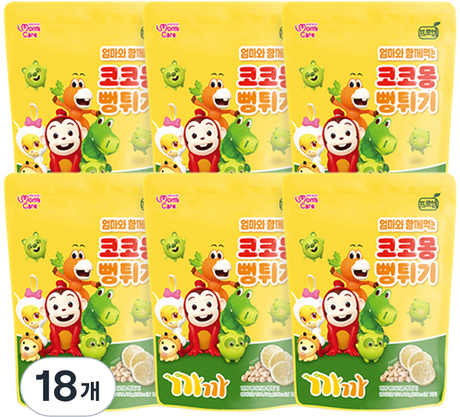프로엠 코코몽 까까 미니 뻥튀기, 18개, 30g