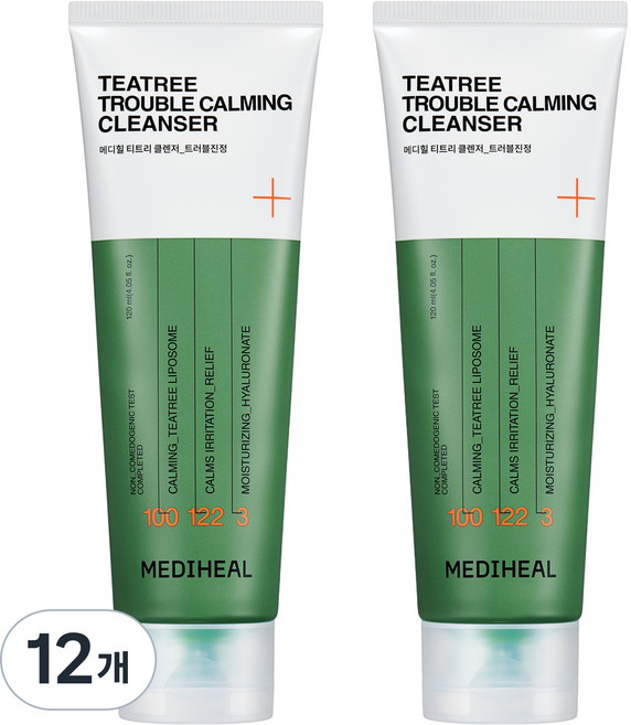 메디힐 티트리 트러블진정 클렌징폼, 120ml, 12개