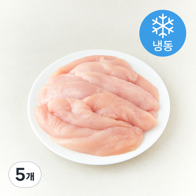 벌쿡 닭고기 부분육 안심 (냉동), 5개, 1kg