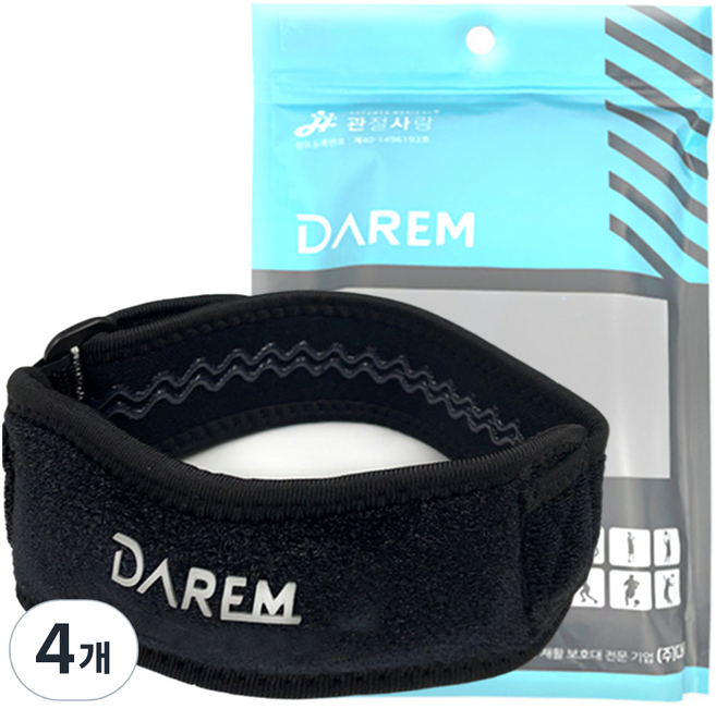 관절사랑 Neo 허니스트 압박 무릎보호대, 4개, 혼합색상