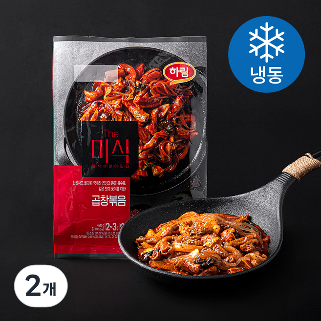 The미식 곱창볶음 파우치 밀키트 (냉동), 480g, 2개