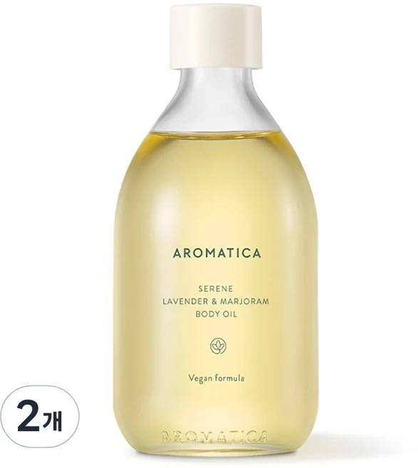 아로마티카 서렌 바디오일 라벤더 앤 마조람, 100ml, 2개 - 쿠팡
