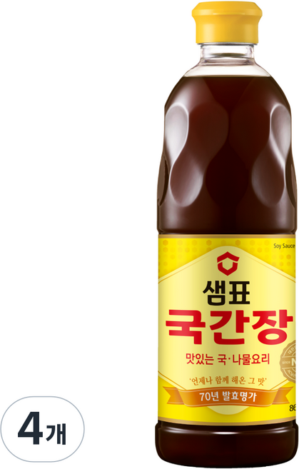샘표 국간장, 4개, 860ml