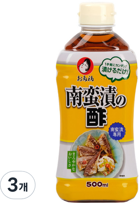 오타후쿠 난반즈케노스 간장 식초 소스, 3개, 500ml