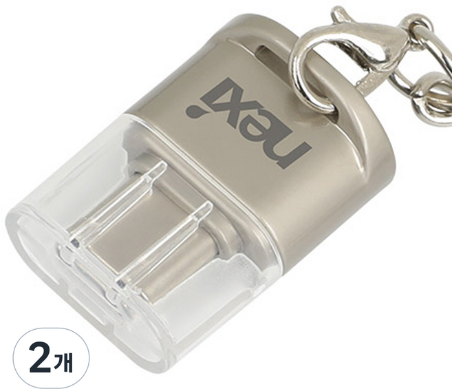 nexi USB Type-C Micro SD 讀卡機, NX1415/NX-UC20CR, 單一顏色, 2個