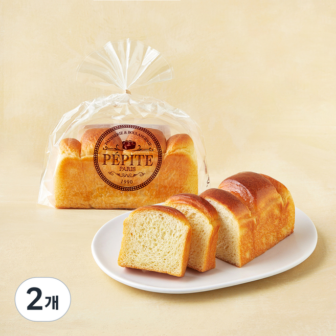 페피트 파리 (PEPITE PARIS) 브리오슈 식빵, 200g, 2개