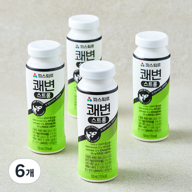 파스퇴르 쾌변 스트롱, 6개, 4개입, 150ml