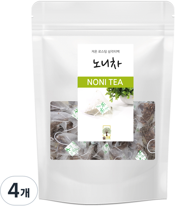 숲으로허브 노니차 삼각티백, 1g, 100개입, 4개