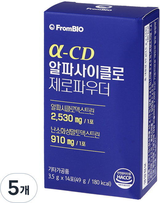 FromBIO Alpha-CD 零脂粉末 14入, 49g, 5個