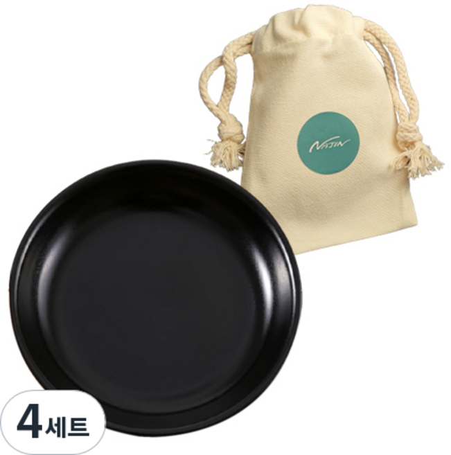 나진 쟁반 도자기 마사지 괄사 + 파우치 세트 NJ021, TYPE02, 4세트