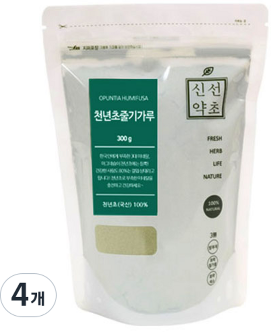 신선약초 천년초줄기가루, 4개, 300g