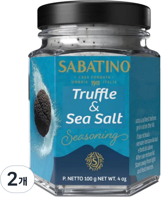 SABATINO TARTUFI 黑松露鹽, 100g, 2個