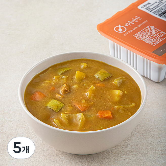 비움반찬 수제 카레, 350g, 5개