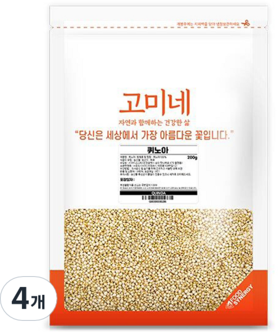 고미네 퀴노아, 200g, 4개