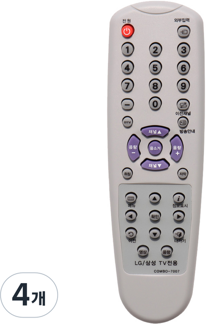 Nottoo 三星 LG 免設定 TV 專用遙控器, ComBo-7007, 4個
