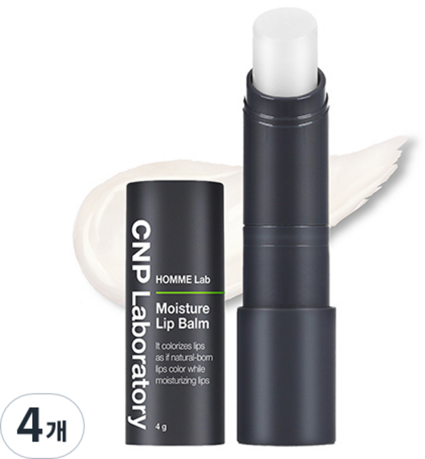 씨앤피 옴므 랩 모이스춰 립밤 4g, 4개