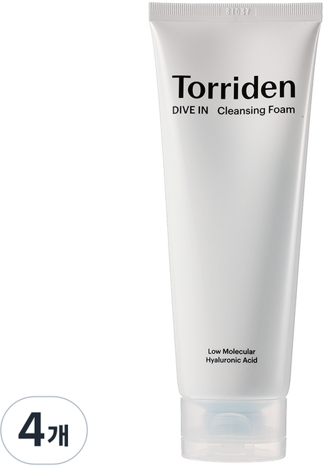 토리든 다이브인 저분자 히알루론산 클렌징 폼, 150ml, 4개