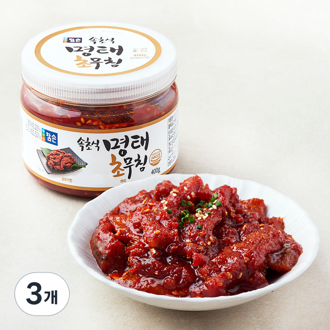 참손 속초식 명태 초무침, 400g, 3개