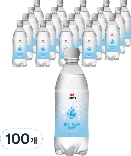 할리스 탄산수 플레인, 500ml, 100개