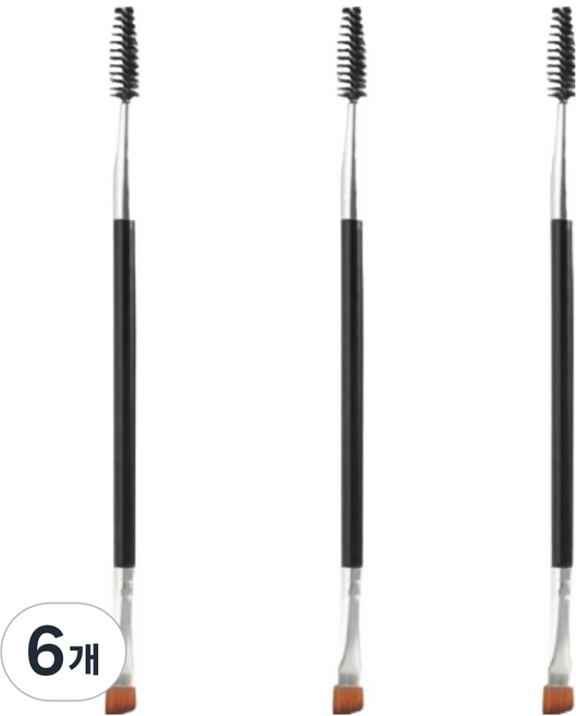 끌레아르 메이크업 양쪽 아이라이너 브러쉬, 6개, 블랙