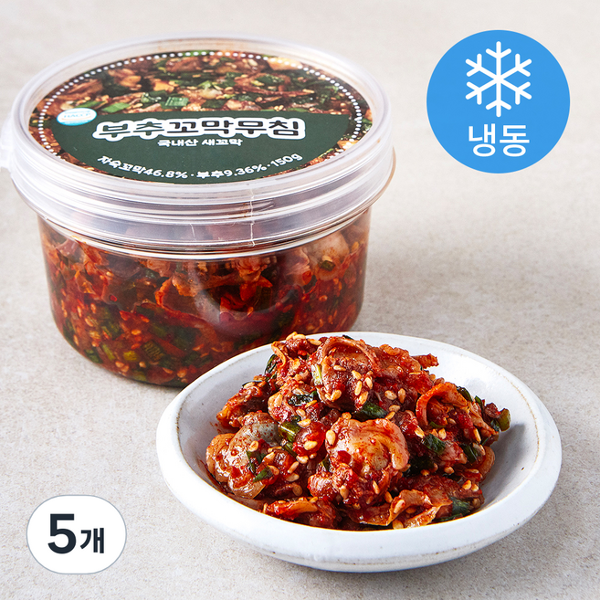 도들샘 부추꼬막무침 (냉동), 150g, 5개