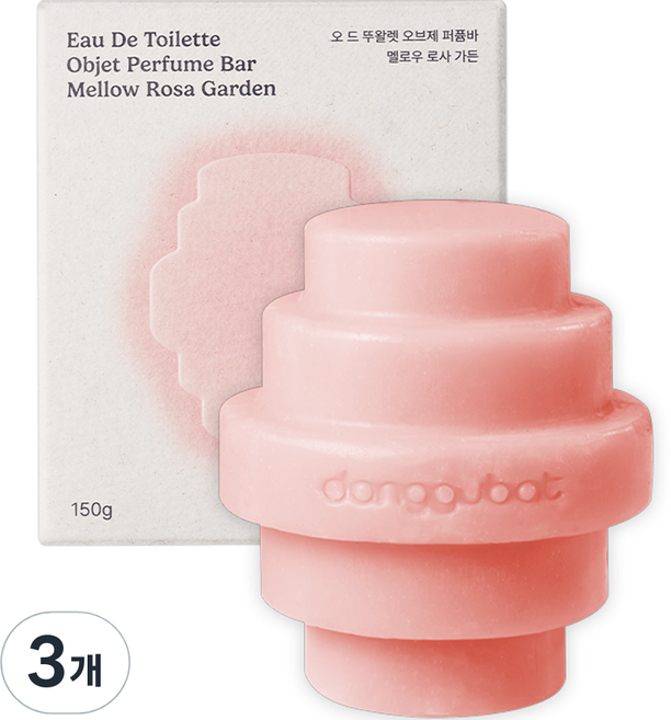 퍼퓸바 멜로우 로사 가든 비누, 150g, 3개